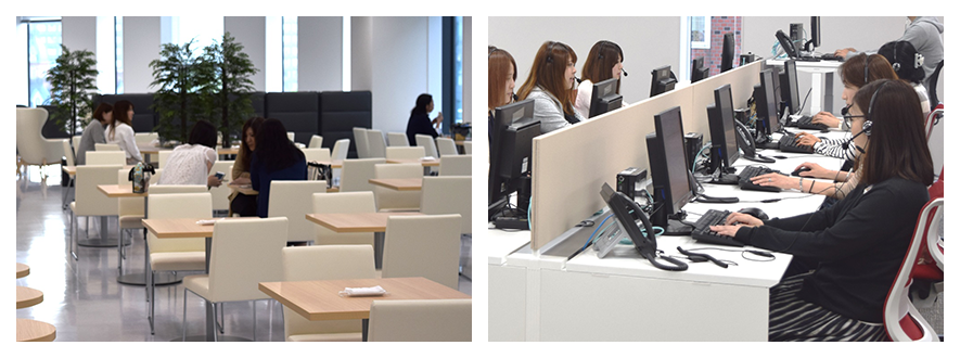 Breakroom and center