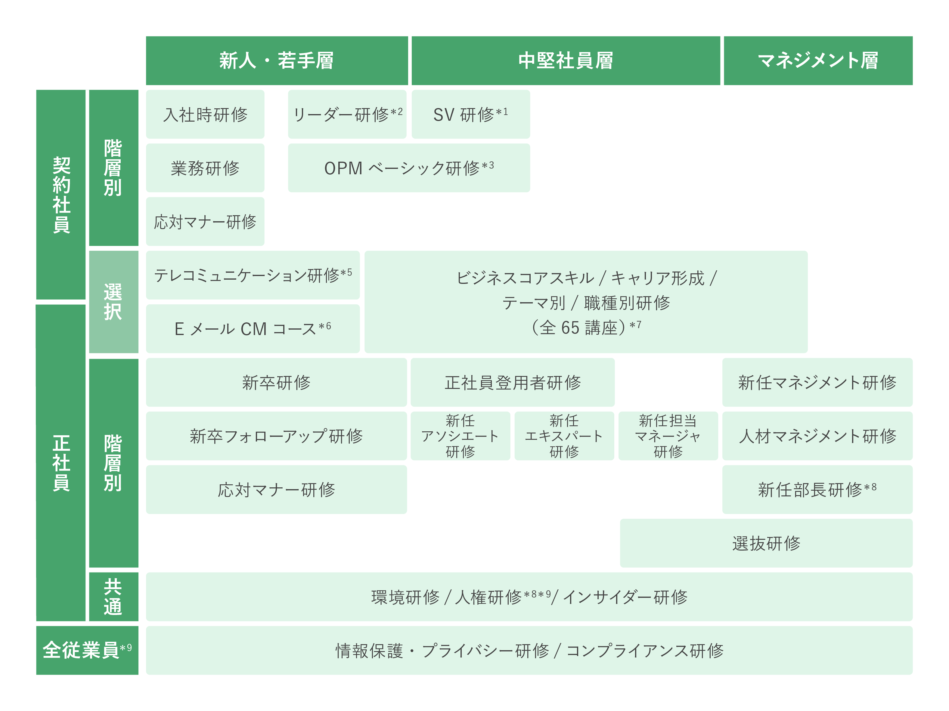 人材開発の推進体制