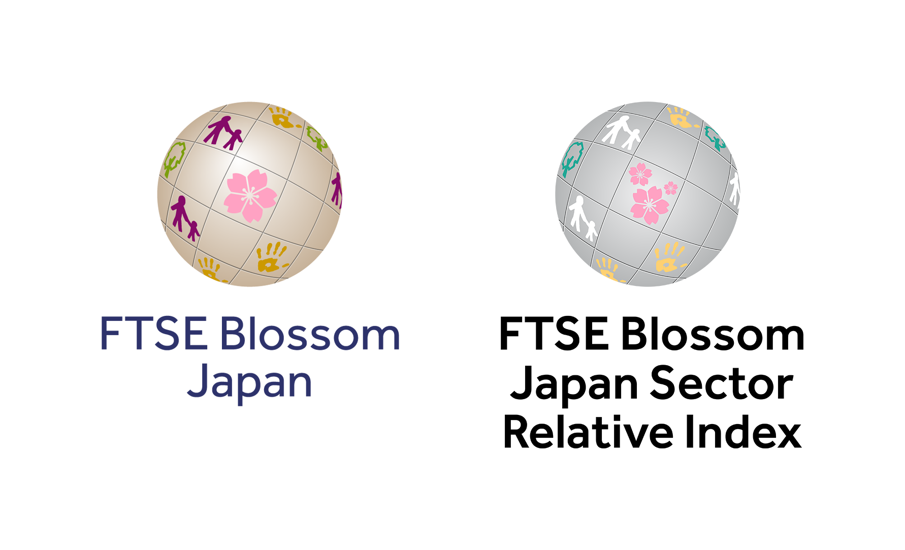 「FTSE Blossom Japan Index」「FTSE Blossom Japan Sector Relative Index」ロゴ