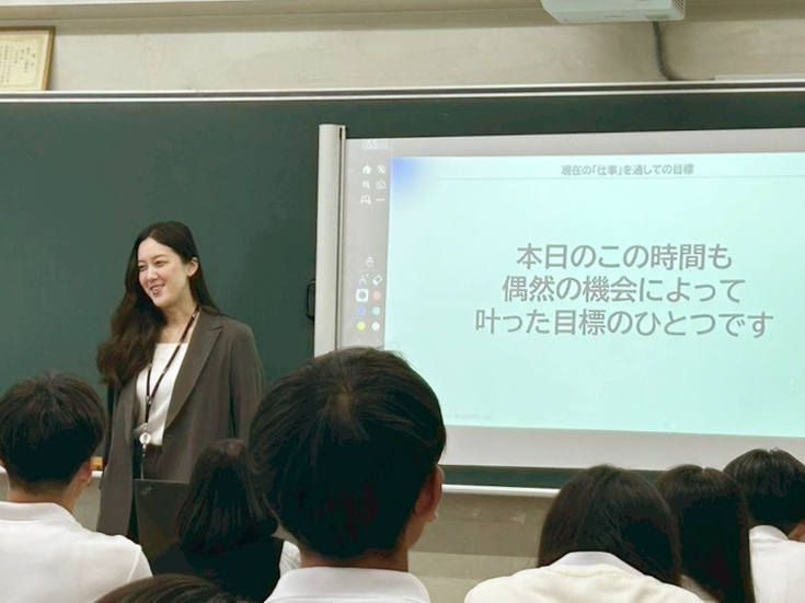 東京都立狛江高等学校での授業の様子
